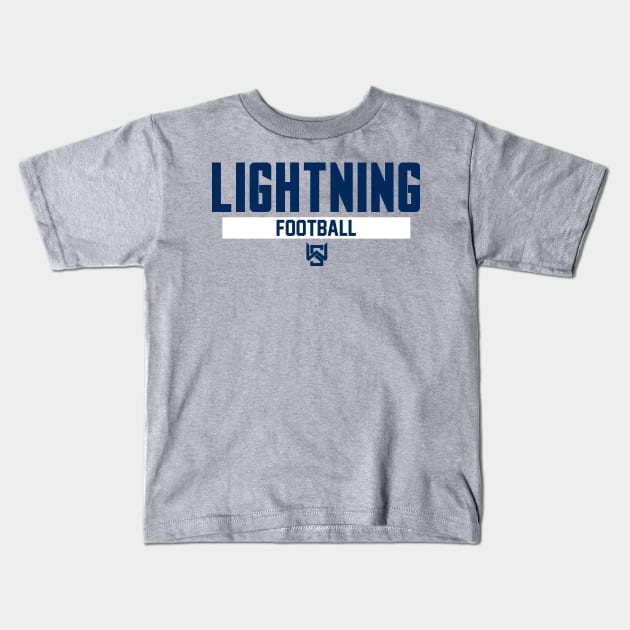 West Side Lightning Football Kids T-Shirt by twothree